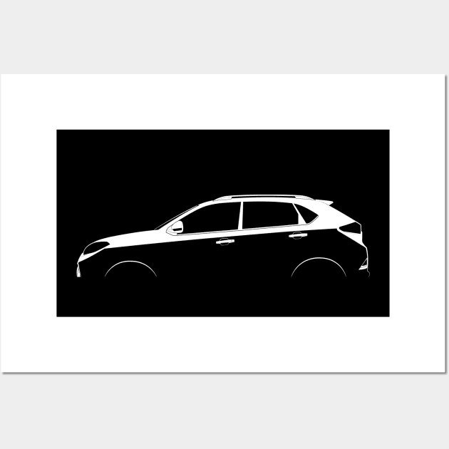 MG GS Silhouette Wall Art by Car-Silhouettes